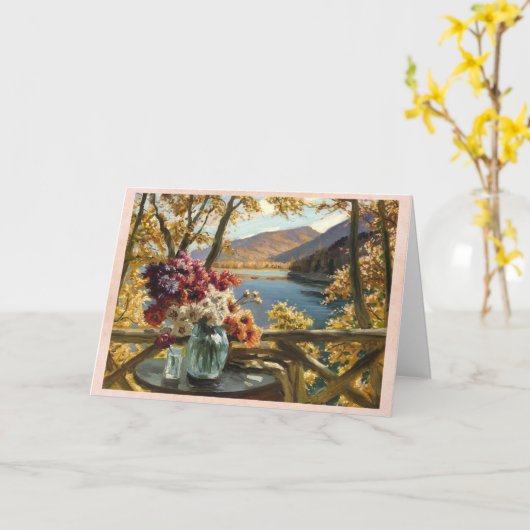 Nog steeds leven op een Terras, Constantin Westchi Kaart (Gele Bloem)