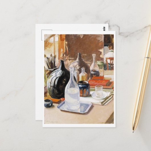 Nog steeds leven, Pekka Halonen Briefkaart (Voorkant / Achterkant in situ)