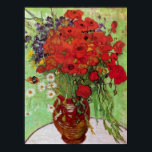 Nog steeds leven Rode papavers en Daisies van Gogh Poster<br><div class="desc">Dit schilderij met de titel "Stilleven Rode Poppies en Daisies" is gemaakt door de beroemde kunstenaar Vincent van Gogh. Vincent van Gogh Vincent van Gogh zag kleur als het belangrijkste symbool van expressie. Er is een reden waarom zijn kunst verbonden is met de kijkers, omdat Van Gogh vastbesloten was geluk...</div>