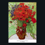 Nog steeds leven Rode papavers en Daisies van Gogh Poster<br><div class="desc">Dit schilderij met de titel "Stilleven Rode Poppies en Daisies" is gemaakt door de beroemde kunstenaar Vincent van Gogh. Vincent van Gogh Vincent van Gogh zag kleur als het belangrijkste symbool van expressie. Er is een reden waarom zijn kunst verbonden is met de kijkers, omdat Van Gogh vastbesloten was geluk...</div>