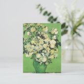 Nog steeds leven - Rozen in een Vase Vincent en Go Briefkaart (Staand voorkant)