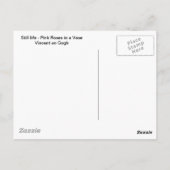 Nog steeds leven - Rozen in een Vase Vincent en Go Briefkaart (Achterkant)