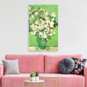 Nog steeds leven - Rozen in een Vase, Vincent van  Canvas Afdruk (Insitu (Woonkamer))