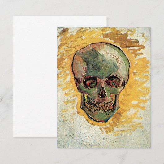 Nog steeds leven schedel door Vincent van Gogh (Voorkant / Achterkant)