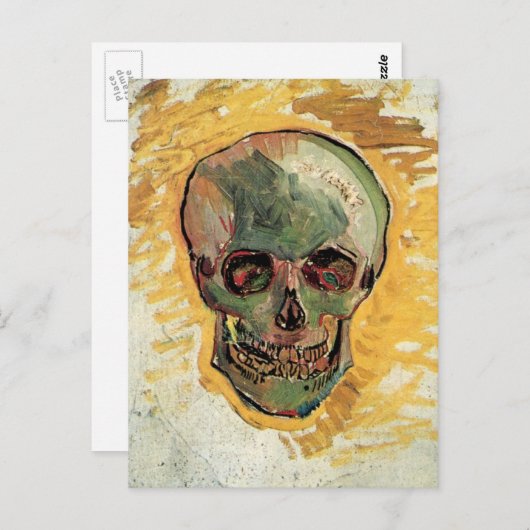 Nog steeds leven schedel door Vincent van Gogh Briefkaart (Voorkant / Achterkant)