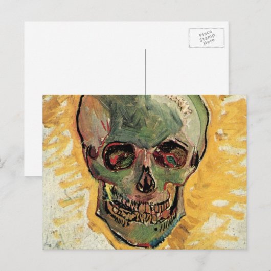 Nog steeds leven schedel door Vincent van Gogh Briefkaart (Voorkant / Achterkant)
