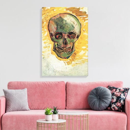 Nog steeds leven schedel door Vincent van Gogh Canvas Afdruk (Insitu (Woonkamer))