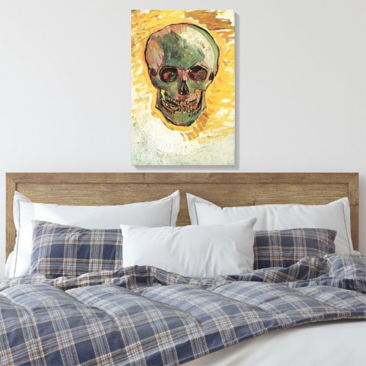 Nog steeds leven schedel door Vincent van Gogh Canvas Afdruk (Insitu (Slaapkamer))
