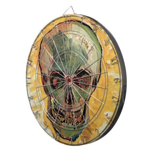 Nog steeds leven schedel door Vincent van Gogh Dartbord (Voorkant Rechts)