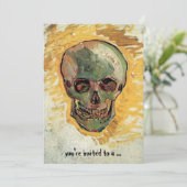 Nog steeds leven schedel door Vincent van Gogh Kaart (Staand voorkant)