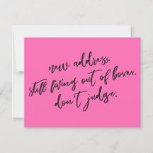 Nog steeds leven uit dozen niet oordelen heet roze