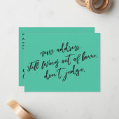 Nog steeds leven uit dozen Niet oordelen over groe Notitiekaartje (Voorkant / Achterkant in situ)