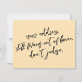 Nog steeds leven uit dozen Niet oordelen Peach Kaa Notitiekaartje (Voorkant)