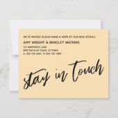 Nog steeds leven uit dozen Niet oordelen Peach Kaa Notitiekaartje (Achterkant)