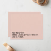 Nog steeds leven uit dozen, Oordeel niet Blush Kaa Notitiekaartje (Voorkant / Achterkant in situ)