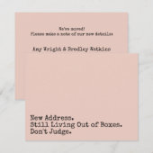 Nog steeds leven uit dozen, Oordeel niet Blush Kaa Notitiekaartje (Voorkant / Achterkant)