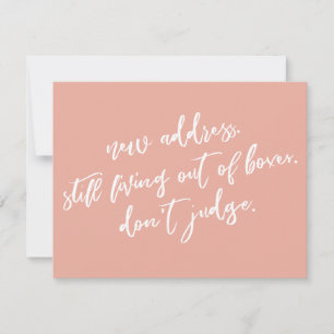 Nog steeds leven uit dozen, Oordeel niet over kora Notitiekaartje