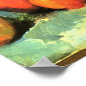 Nog steeds leven, vaas met Tulpen door Paul Cezann Poster (Hoek)