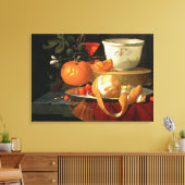 Nog steeds leven van een sinaasappel canvas afdruk (Insitu (Woonkamer))