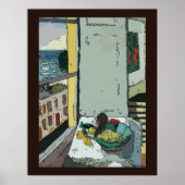 Nog steeds leven vanaf venster poster (Voorkant)