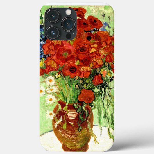 Nog steeds leven, Vase met Daisies en Poppies Van  Case-Mate iPhone Case (Achterkant)