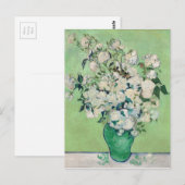 Nog steeds leven: Vase met Rozen - Vincent Van Gog Briefkaart (Voorkant / Achterkant)