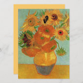 Nog steeds leven - Vase met twaalf zonnebloemen, v (Voorkant / Achterkant)