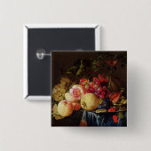 Nog steeds leven vierkante button 5,1 cm (Voorkant /achterkant)