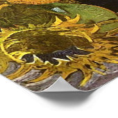 Nog steeds leven vijf zonnebloemen van Gogh Fine A Poster (Hoek)