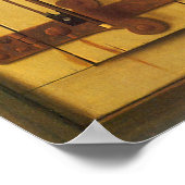 Nog steeds leven Violin en muziek door William Har Poster (Hoek)