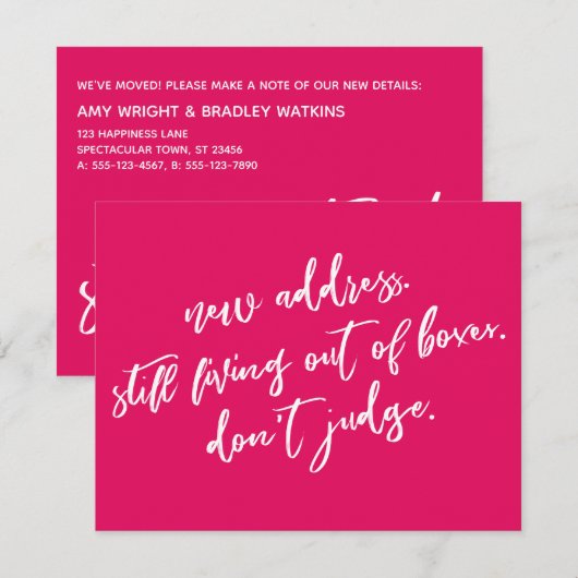 Nog steeds leven w / dozen Niet oordelen Raspberry Notitiekaartje (Voorkant / Achterkant)