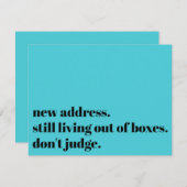 Nog steeds leven w / dozen, Oordeel niet Turquoise Notitiekaartje (Voorkant / Achterkant)