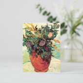 Nog steeds levenbloem en diksen, Van Gogh Fine Art Briefkaart (Staand voorkant)