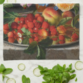 Nog steeds levende Rozen en aardbeien door Otto Ot Theedoek (Gevouwen)