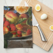 Nog steeds levende Rozen en aardbeien door Otto Ot Theedoek (Quarter Fold)