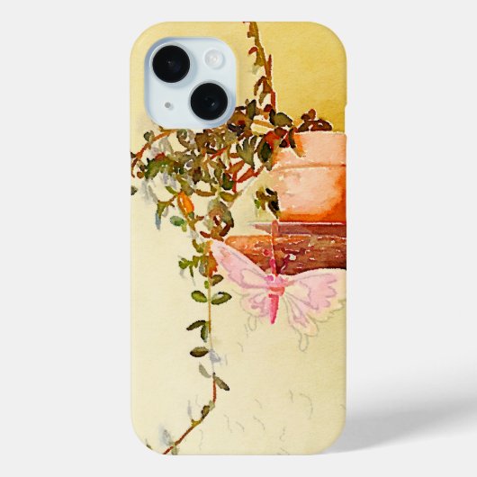 Nog steeds levensbedreigende Waterverven Plant en Case-Mate iPhone Case (Achterkant)