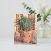 Nog steeds levensbloem met Chives door Vincent van Briefkaart (Staand voorkant)