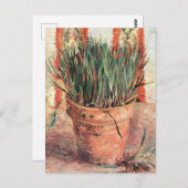 Nog steeds levensbloem met Chives door Vincent van Briefkaart (Voorkant / Achterkant)