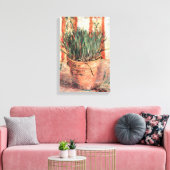 Nog steeds levensbloem met Chives door Vincent van Canvas Afdruk (Insitu (Woonkamer))