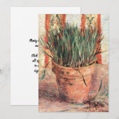 Nog steeds levensbloem met Chives door Vincent van Kaart (Voorkant / Achterkant)