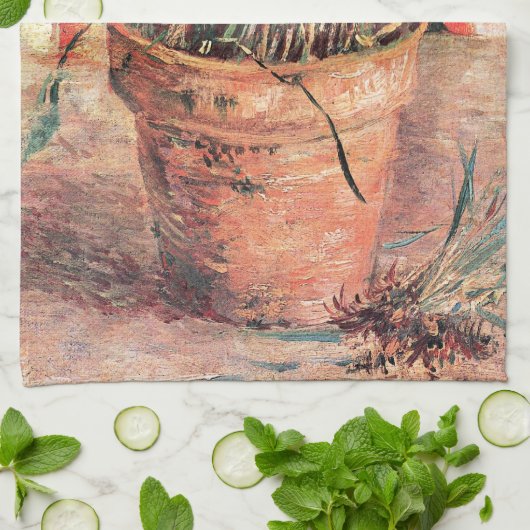 Nog steeds levensbloem met Chives door Vincent van Theedoek (Gevouwen)