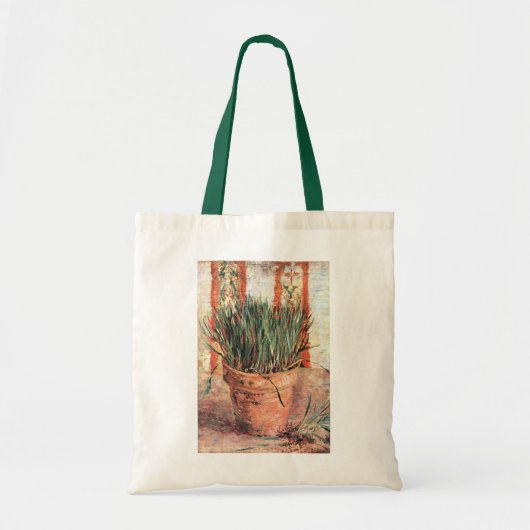 Nog steeds levensbloem met Chives door Vincent van Tote Bag (Voorkant)
