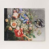 Nog steeds levensbloemen en vruchten van klassieke legpuzzel (Horizontaal)