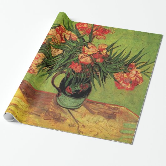 Nog steeds levensfase met Oleanders en Boeken Cadeaupapier (Uitgerold)