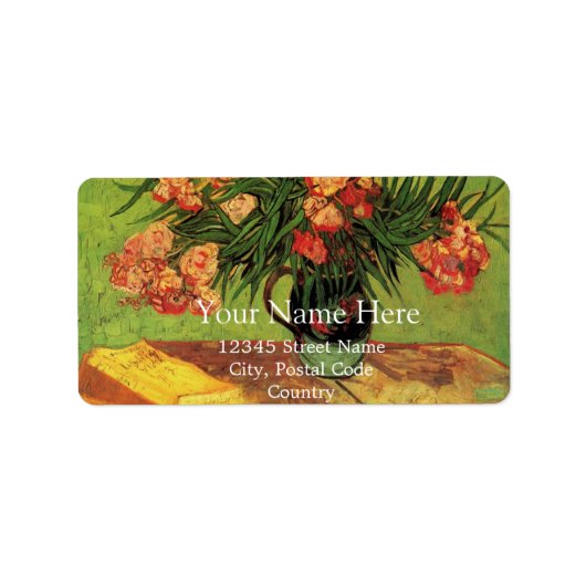 Nog steeds levensfase met Oleanders en Boeken Etiket (Voorkant)