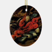 Nog steeds levensmosselen en garnalen door Vincent Keramisch Ornament (Rechts)