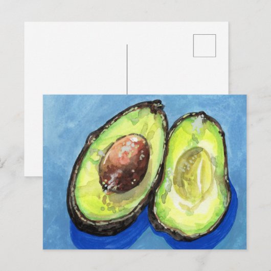 Nog steeds levensonderzoek op Avocado Briefkaart (Voorkant / Achterkant)