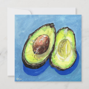 Nog steeds levensonderzoek op Avocado Feestdagenkaart