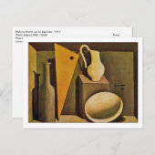 Nog steeds levensteam van Carlo Carra Fine Art Briefkaart (Voorkant / Achterkant)