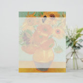 Nog steeds levensvaas met twaalf zonnebloemen van  (Staand voorkant)